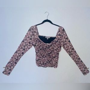 12th Thompson long sleeve floral crop